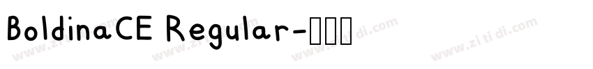 BoldinaCE Regular字体转换